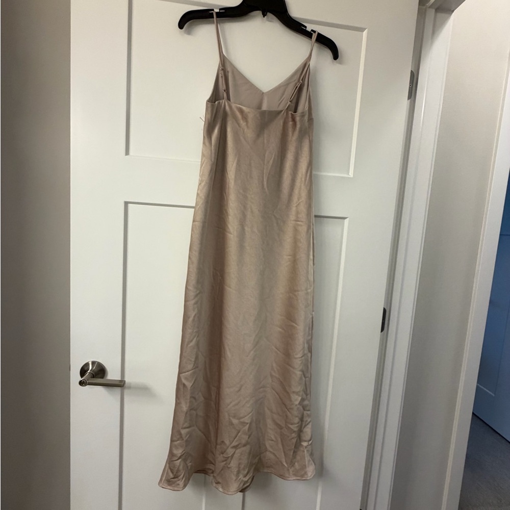 New Fifteen Twenty Bias MIDI Dress in color Almond. - Picture 4 of 14